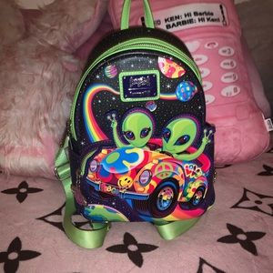 Loungefly x Lisa Frank alien backpack